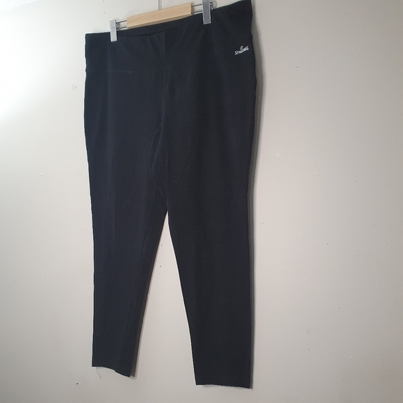 Spalding Pull On Black Leggings Size 2X - Picture 2 of 7